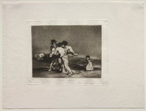 The Horrors of War: Unhappy Mother. od Francisco de Goya