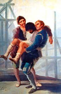 Zraněný zednář, 1786-1787. od Francisco de Goya