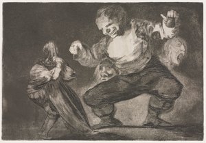 Přísloví: Simpleton od Francisco de Goya