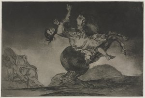 The Proverbs: The Horse-Abductor, 1864. od Francisco de Goya