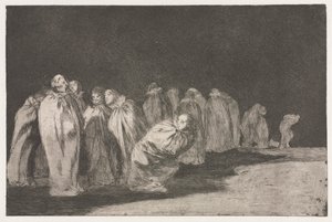 Přísloví: Muži v pytlích od Francisco de Goya
