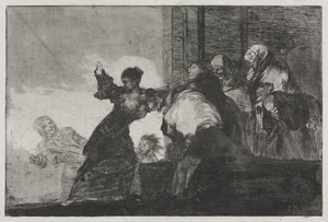 Přísloví: Dvě hlavy jsou lepší než jedna nebo ubohá hloupost od Francisco de Goya