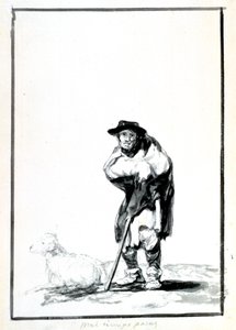 The Shepherd, c1760-1820 od Francisco de Goya