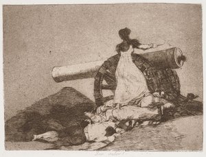 „What Courage!“ (Jaká odvaha!) ze série „Válečné katastrofy“ od Francisco de Goya