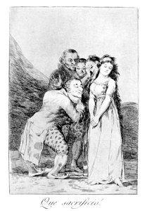 Jaká oběť!, 1799 od Francisco de Goya