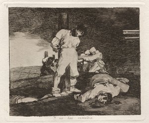 Y no hai remedio (a není pro to žádná pomoc) od Francisco de Goya