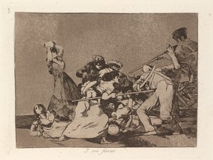 Y son fieras (A jsou jako divoká zvířata) od Francisco de Goya