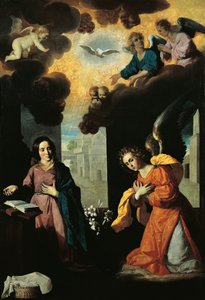 Zvěstování od Francisco de Zurbaran