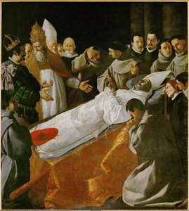 Výstava těla svatého Bonaventury ... od Francisco de Zurbaran