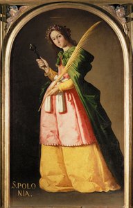 Svatá Apolonie ... od Francisco de Zurbaran