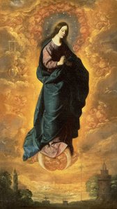 Neposkvrněné početí (olej na plátně) od Francisco de Zurbaran