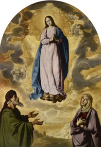 Neposkvrněné početí se svatým Joachimem a svatou Annou od Francisco de Zurbaran