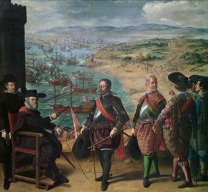 Obrana Cádizu před Angličany od Francisco de Zurbaran