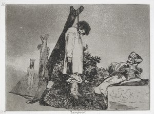 Ne (v tomto případě) ani (Tampoco) ze série The Disasters of War (Los Desastres de la Guerra ... od Francisco de Goya