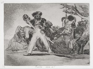 Tohle je moc! (Silná věc je!) Ze série The Disasters of War (Los Desastres de la Guerra ... od Francisco de Goya