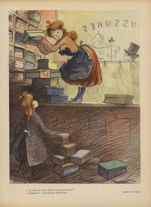 Ilustrace pro Le Rire (barevné lito) od Francisque Poulbot