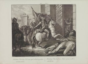 Vstup Boleslava Chrabrého do Kyjeva Smuglewicz, Franciszek (1745-1807). Litografie, konec 18. stol.. Soukromá sbírka
