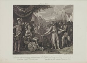 Wichmann II. mladší se vzdává Mieszkovi I. Polskému Smuglewicz, Franciszek (1745-1807). Litografie, konec 18. stol.. Soukromá sbírka