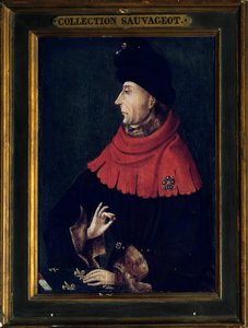 Portrét Jeana beze strachu, vévody burgundského (1371-1419) Obraz burgundské školy. Počátek 15. stol. Slunce 0,29x0,21 m od Franco Burgundian