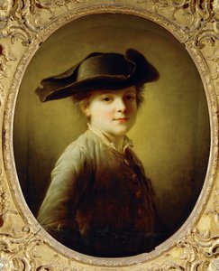 Jeune garcon au tricorne - chlapec s třírohým kloboukem ... od Francois-Hubert Drouais