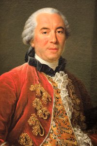 Portrét hraběte z Buffona, olej na plátně od Francois Hubert Drouais