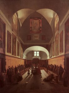 Sbor kapucínského kostela v Římě od Francois Marius Granet