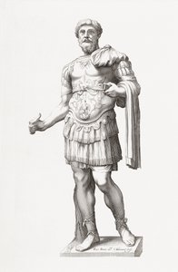 římský císař Marcus Aurelius. Portrét.