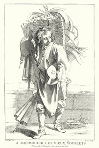 Bellows Mender (rytina) od Francois (after) Boucher