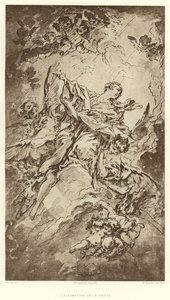 Nanebevzetí Panny Marie (rytina) od Francois (after) Boucher