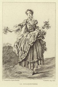 Kytice (rytina) od Francois (after) Boucher