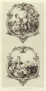 Historie, výmluvnost (rytina) od Francois (after) Boucher
