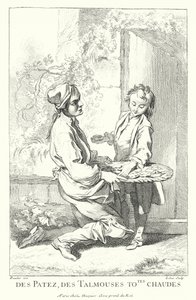 Prodejce pečiva (rytina) od Francois (after) Boucher