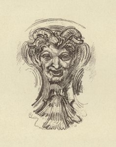 Usmívající se obličej (rytina) od Francois (after) Boucher