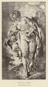 Venuše a láska od Francois (after) Boucher