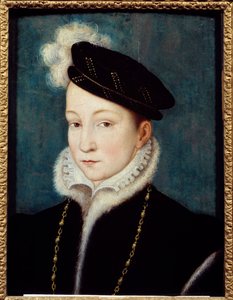 Portrét Francoise II. (1544-1560) Francouzský král Obraz Francoise Cloueta (1515-1572) cca 1553 Chantilly, Musee Conde
