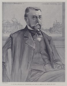 Joseph-Antoine Bouvard , francouzský architekt a správce (litho)