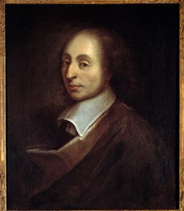 Portrét Blaise Pascala (1623-1662) (v s/t 0,70 x 0,56) od Francoise Quesnela (1637-99) . od Francois (after) Quesnel
