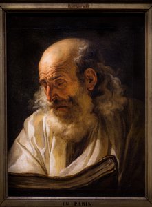 Starý muž při čtení, asi 1772-1773 (olej na plátně)