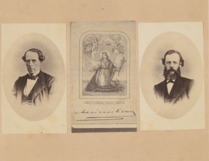 [Baron von Magnus, autogram císaře Maxmiliána Mexického, Dr. Bosch], 1867. od Francois Aubert