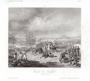 Boj de Saalfeld od Francois Augustin Desmoulins