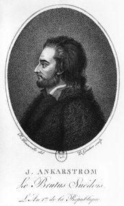 Portrét Johana Ankarstroma, vyryl B. Gautier, 1792