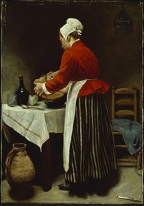 Služka, kolem roku 1875 (olej na plátně) od François Bonvin