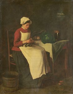 Mladá hospodyně (olej na plátně) od François Bonvin