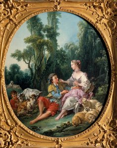 Myslí na hrozny? 1746 (olej na plátně) od François Boucher