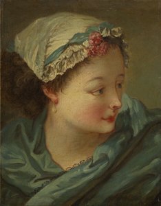 Hlava mladé ženy od François Boucher