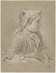 Mladá žena s krajkovou čepicí od François Boucher