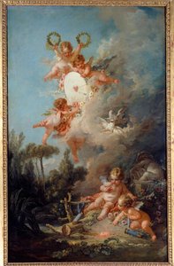 Terč lásky Obraz Francoise Bouchera (1703-1770) 1758 Ne. 2,58 x 1,67 m Paříž, od François Boucher