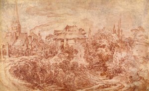 Krajina s postavami od François Boucher