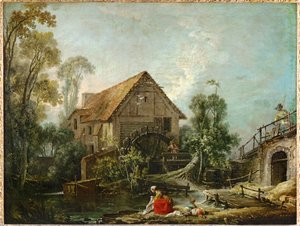 Le moulin - mlýn ... od François Boucher