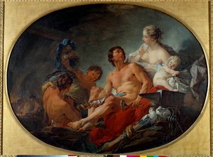 Kovárny Vulcan Painting od Francoise Bouchera (1703-1770) 1747 Sun. 0,94x1,27m od François Boucher